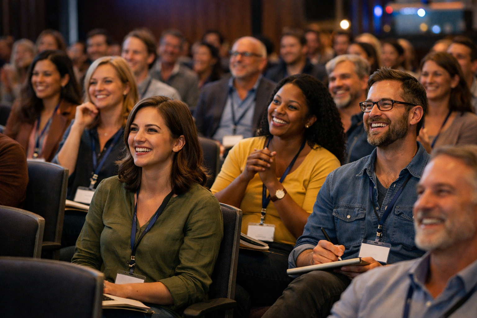 Conference attendees having their 'aha' moments